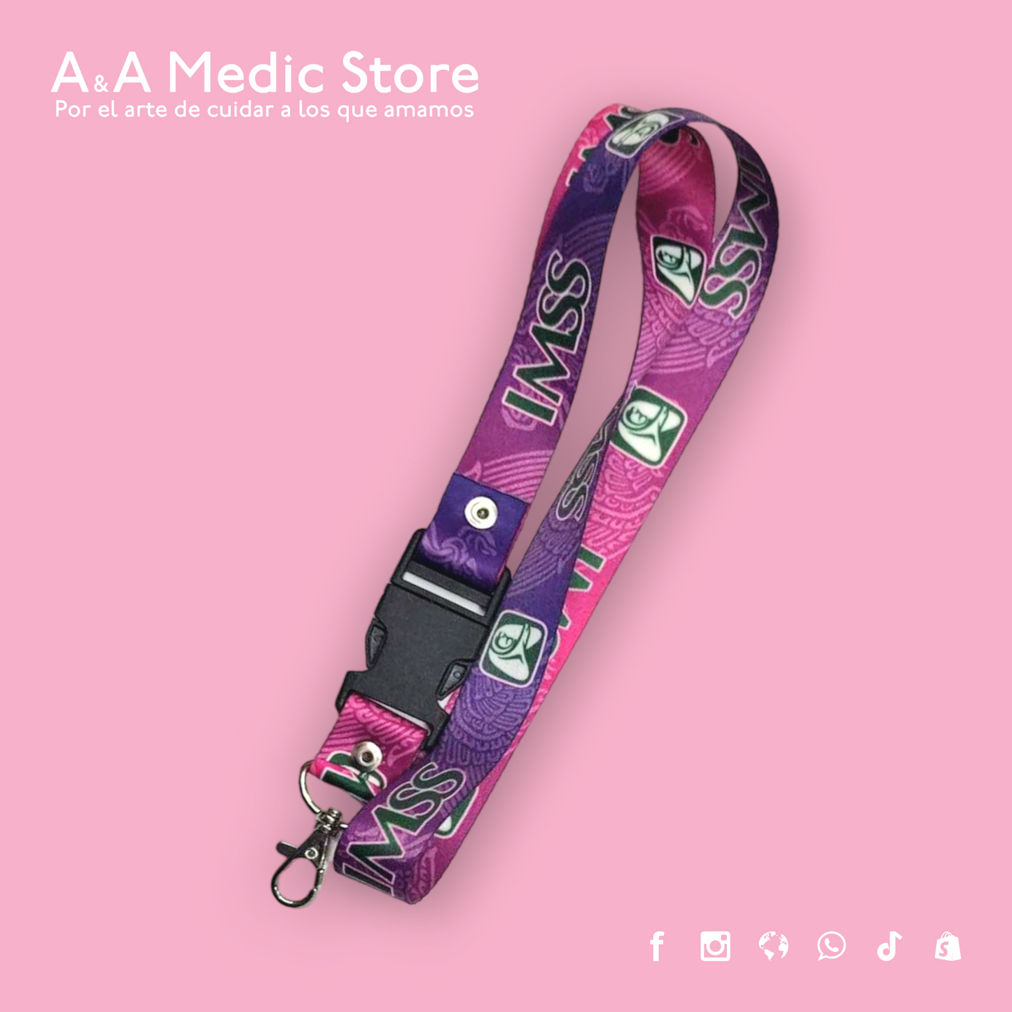 Lanyard IMSS | Porta Gafete para Personal de Salud