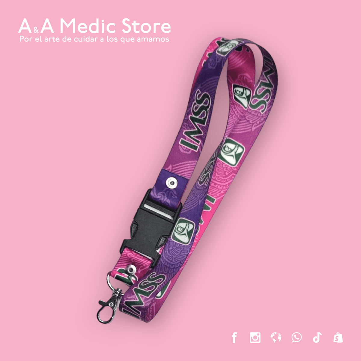 Lanyard IMSS - Porta Gafete para Personal Médico y de Salud