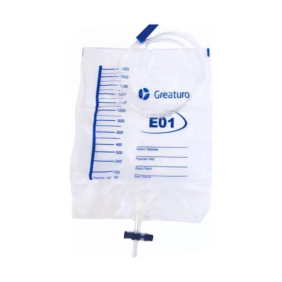 Bolsa Recolectora de Orina 2000ml | Sistema Cerrado | Con Graduaciones