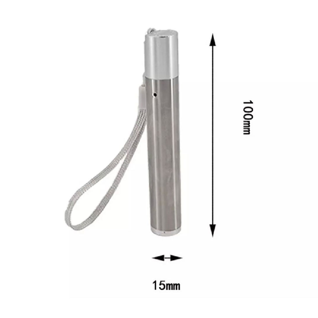 Lámpara 3 en 1 | Luz Blanca, Amarilla y Puntero Láser | Recargable USB