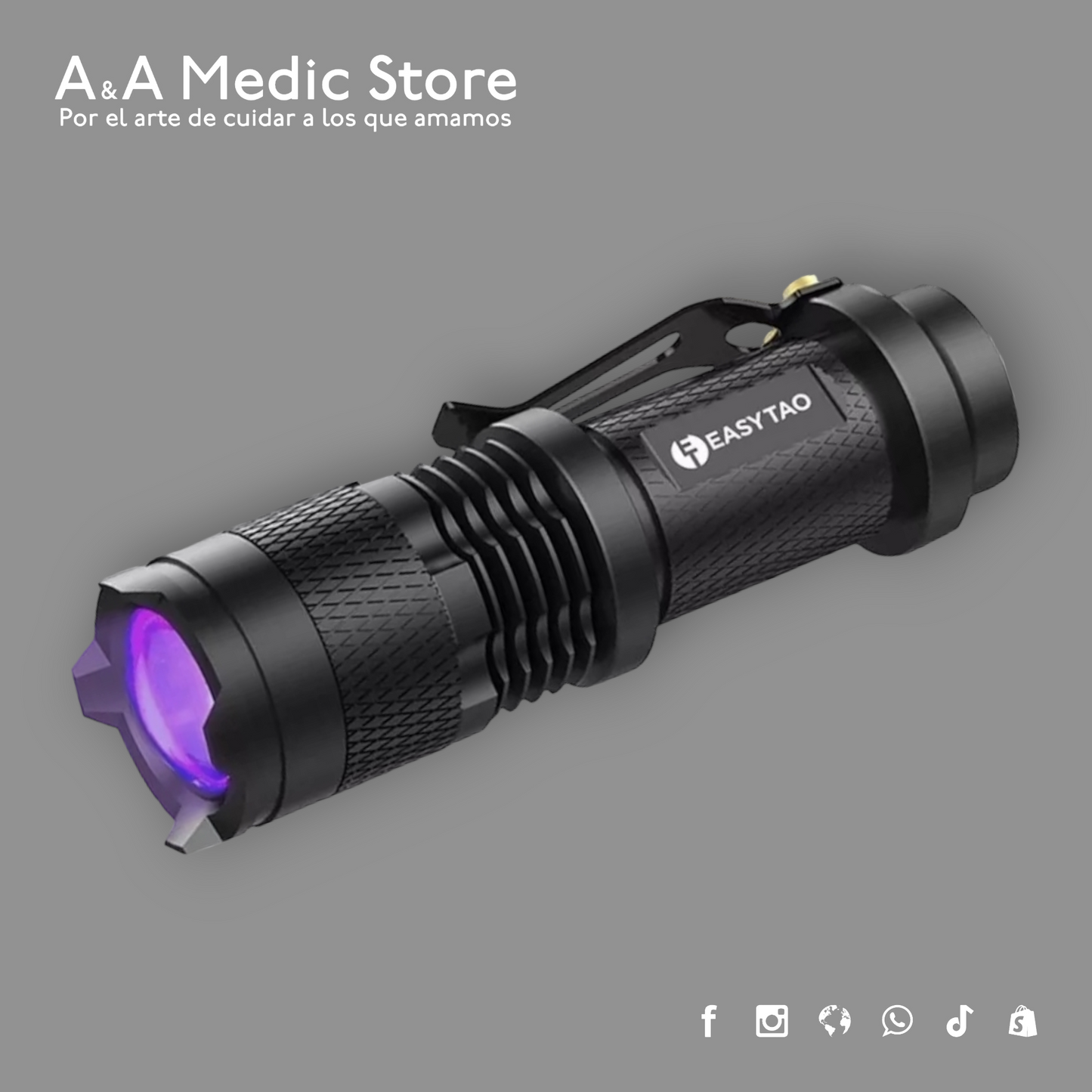 Lámpara UV de Bolsillo | Luz Ultravioleta | 1 Pila AA