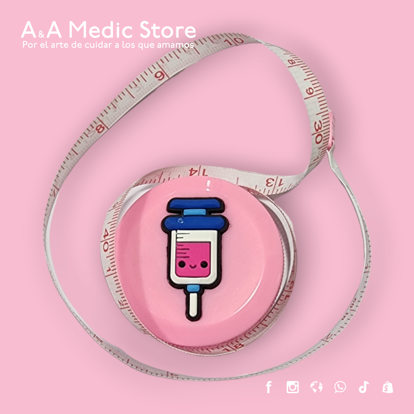 Cinta Métrica | 1.5 m | Diseños y Colores Variados | Para Personal de Salud