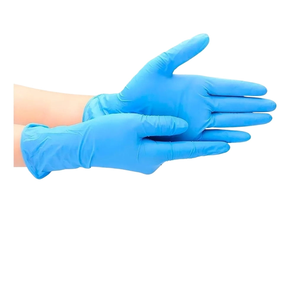 Guantes de Nitrilo Azul | Sin Polvo | Caja 100pz o Paquete 10pz