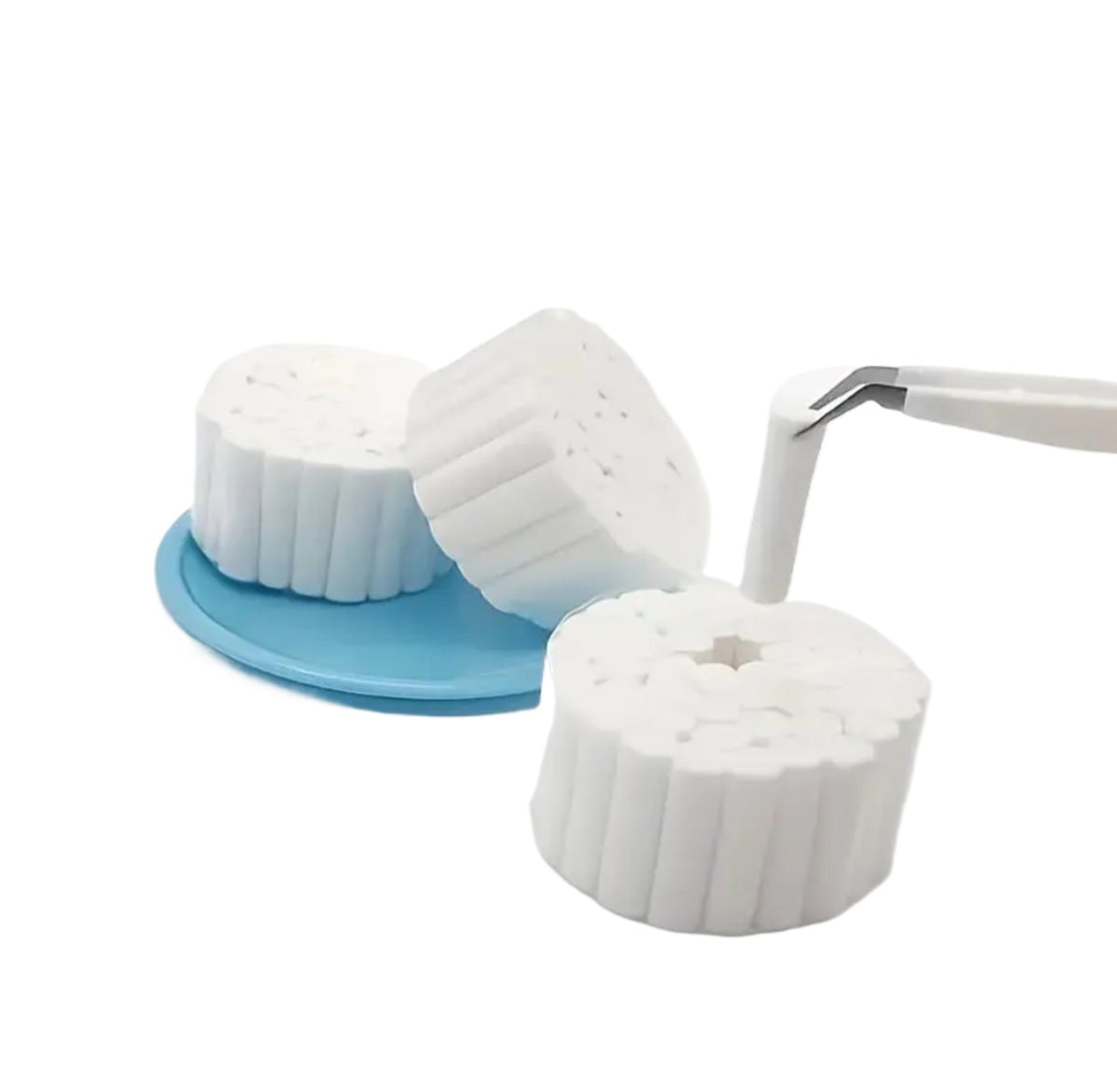 Rollos de Algodón Dental | Rollos Salivares | Tamaño No. 2 | Paquete 50 pzas