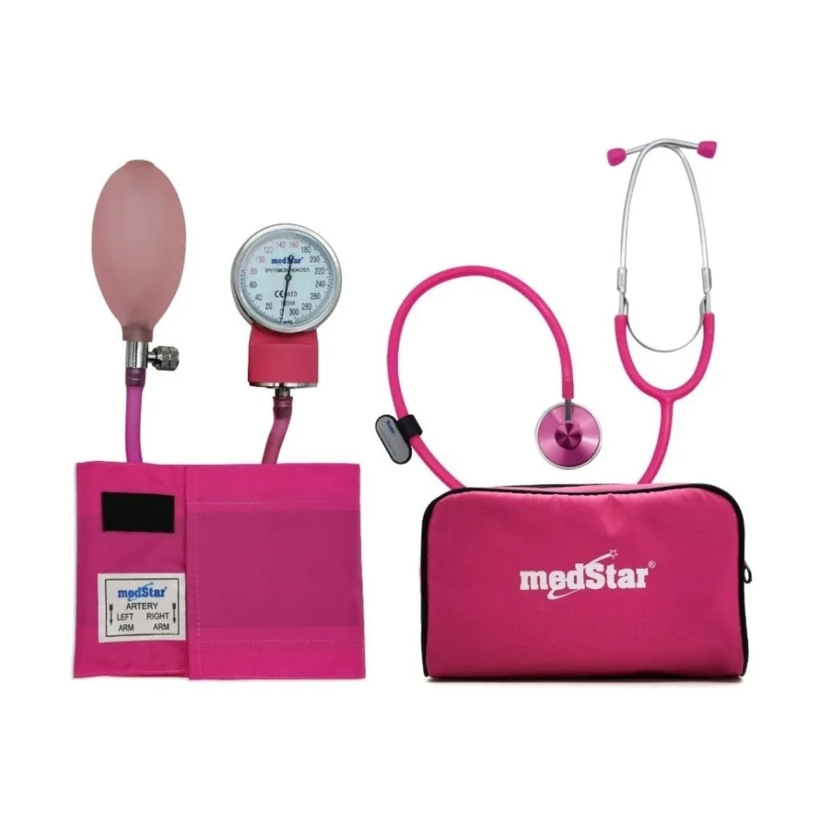 Kit Estetoscopio y Baumanómetro Manual | Variedad de Colores | Con Accesorios