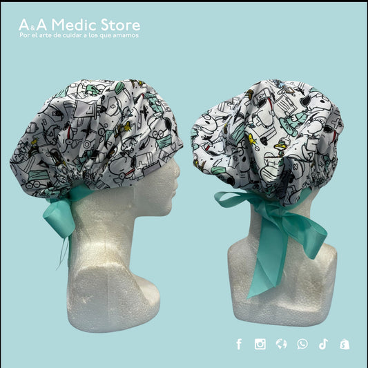 Gorro Quirúrgico Dama | Cofia con Listón para Cabello Largo
