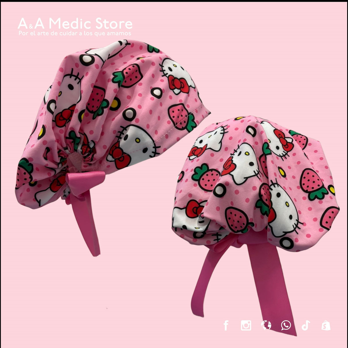 Gorro Quirúrgico Dama | Cofia con Listón para Cabello Largo