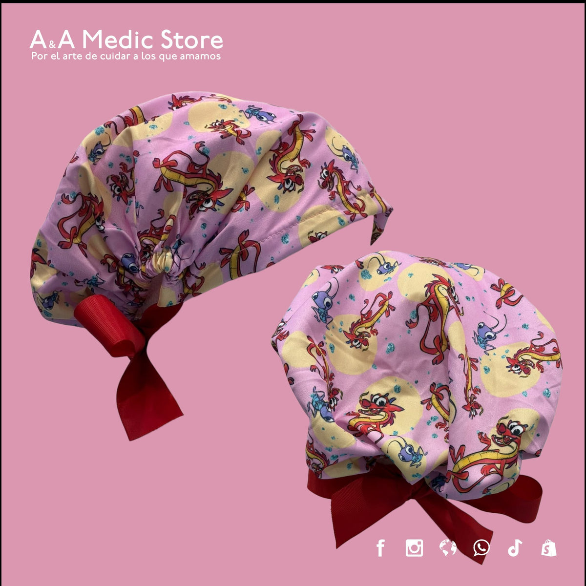 Gorro Quirúrgico Dama | Cofia con Listón para Cabello Largo