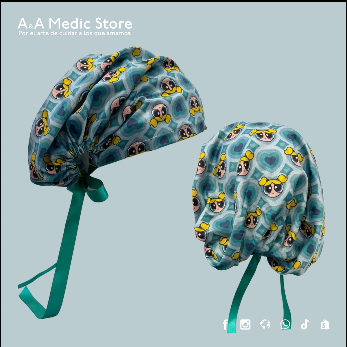 Gorro Quirúrgico Dama | Cofia con Listón para Cabello Largo