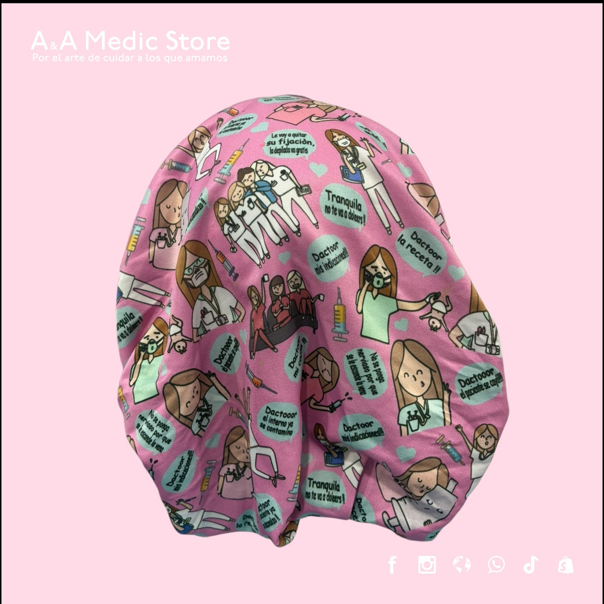 Gorro Quirúrgico Dama | Cofia con Listón para Cabello Largo