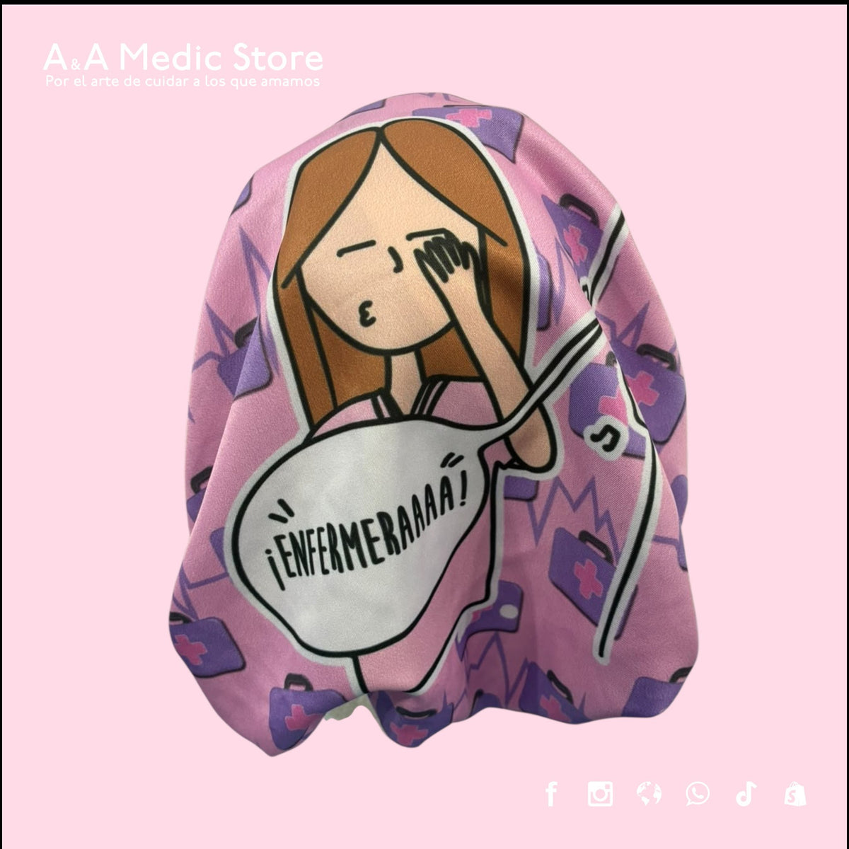 Gorro Quirúrgico Dama | Cofia con Listón para Cabello Largo