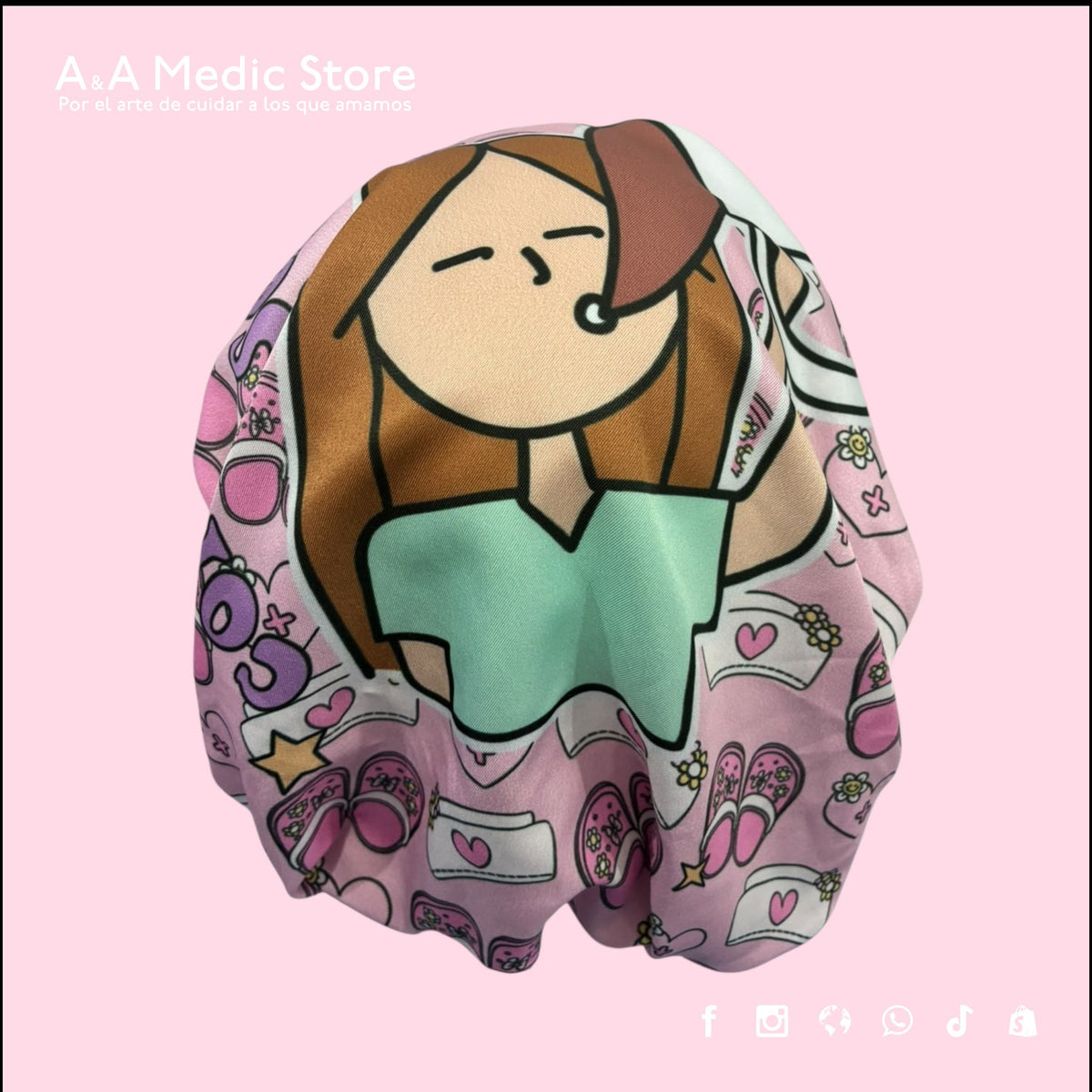 Gorro Quirúrgico Dama | Cofia con Listón para Cabello Largo