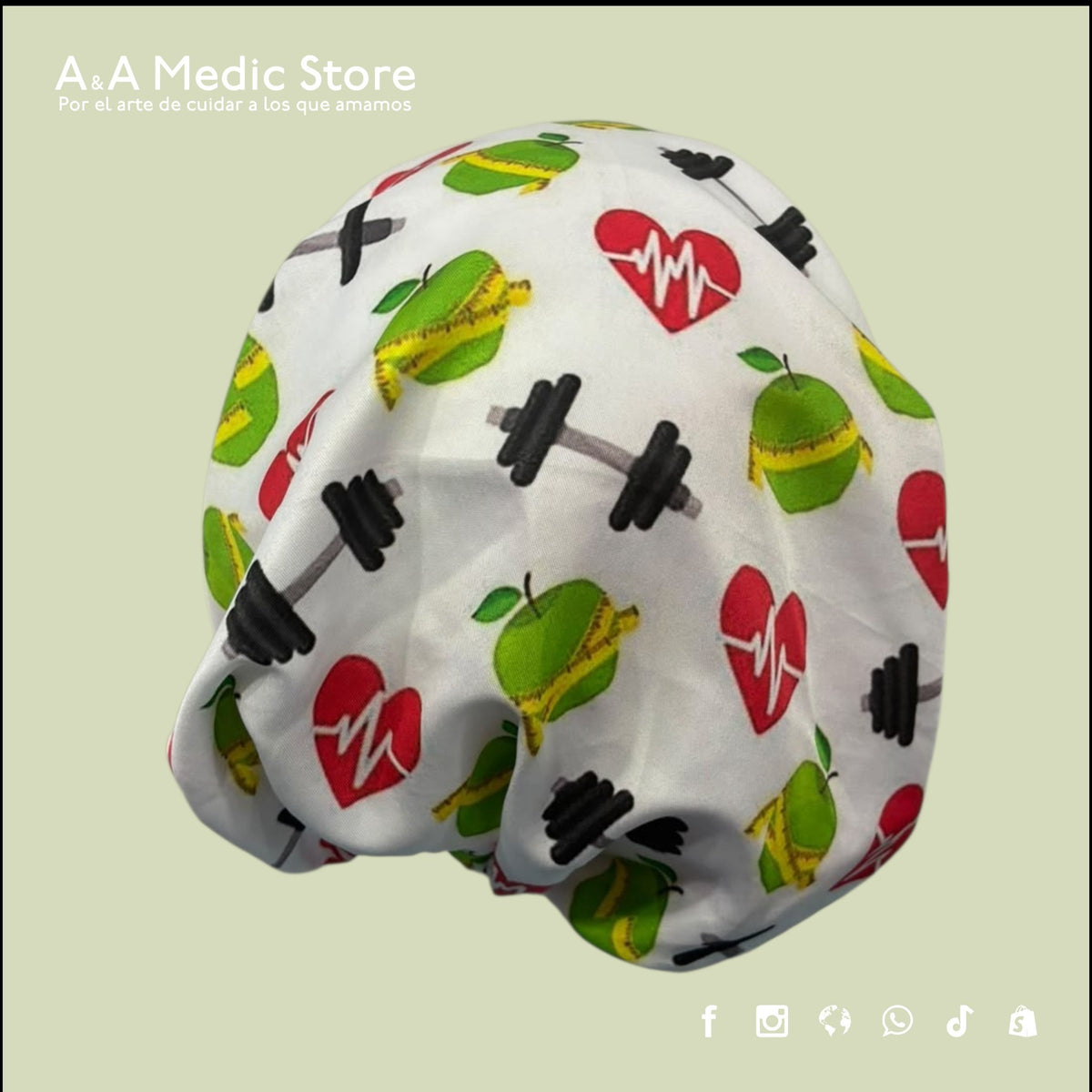 Gorro Quirúrgico Dama | Cofia con Listón para Cabello Largo
