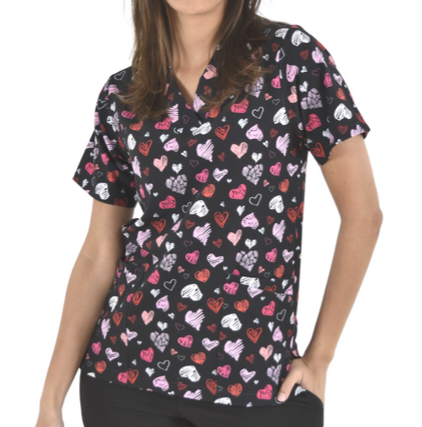 Filipina Estampada para Enfermería - Dama | Tela Antifluidos