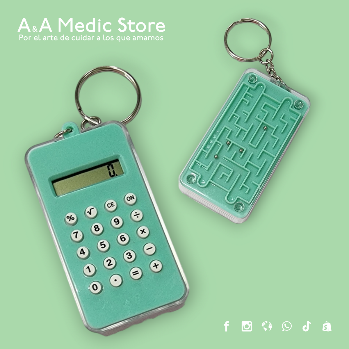 Calculadora de Bolsillo Mini | Variedad de Colores | Para Enfermeras, Enfermeros y Estudiantes