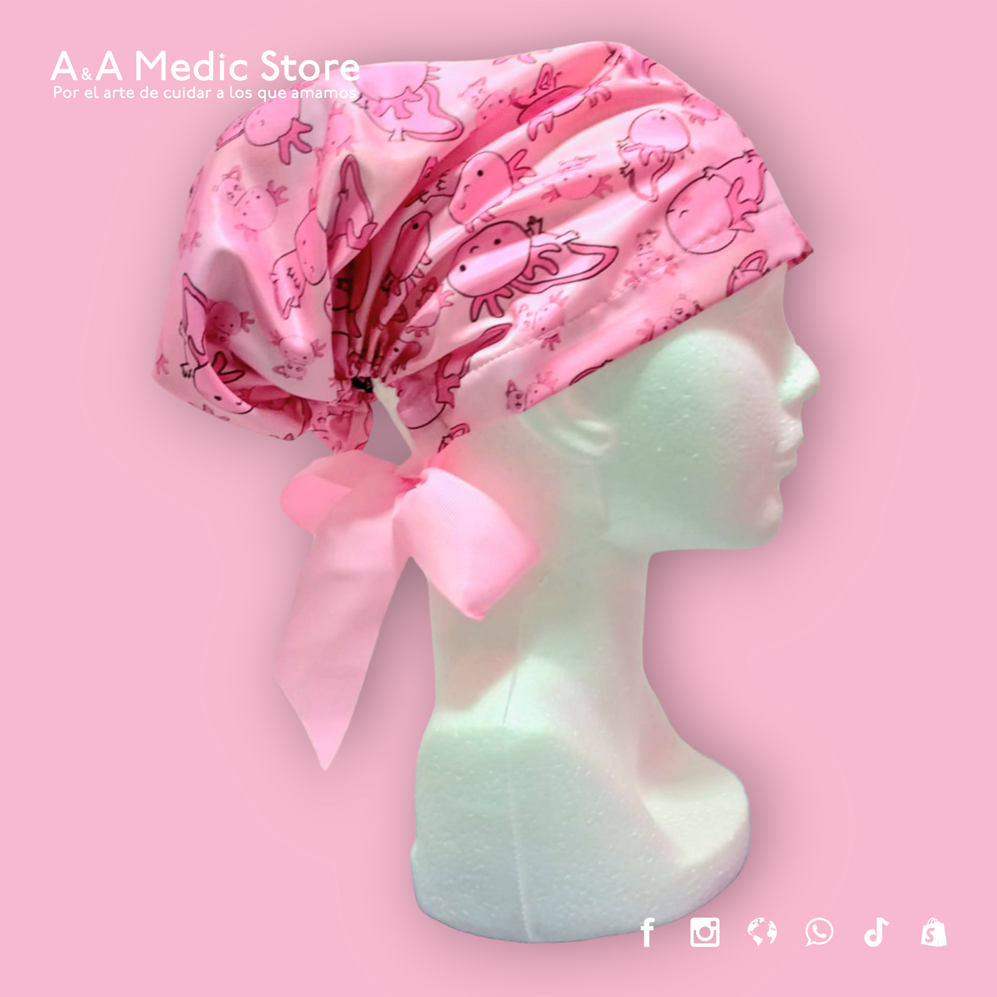 Gorro Quirúrgico Dama | Cofia con Listón para Cabello Largo
