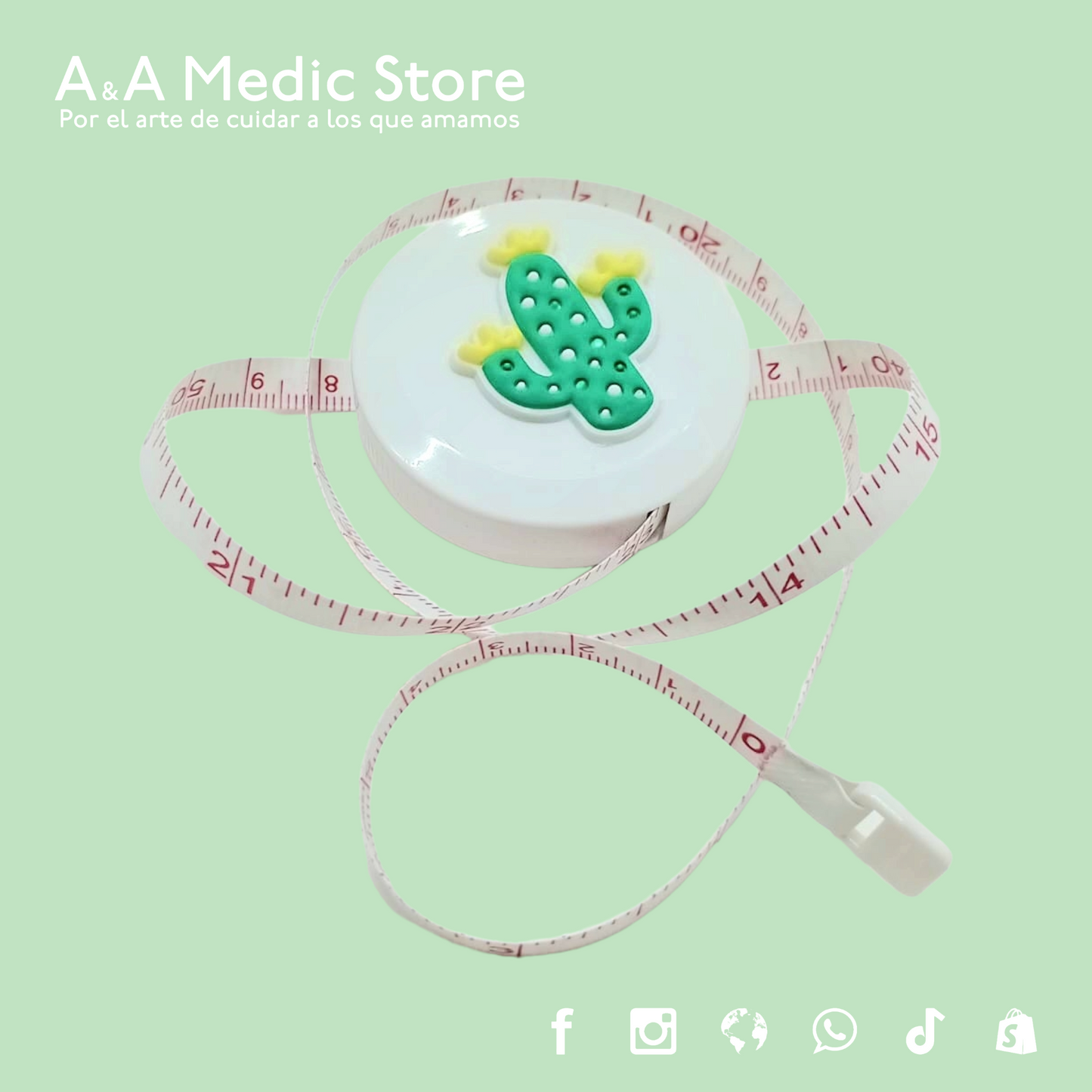 Cinta Métrica | 1.5 m | Diseños y Colores Variados | Para Personal de Salud