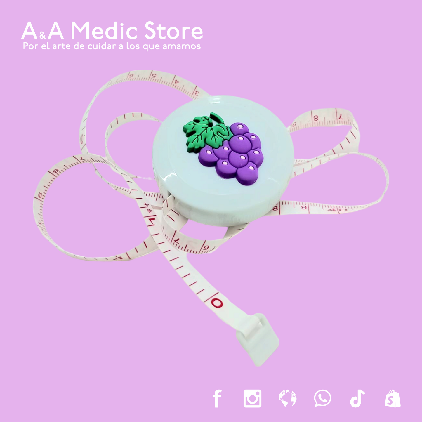 Cinta Métrica | 1.5 m | Diseños y Colores Variados | Para Personal de Salud