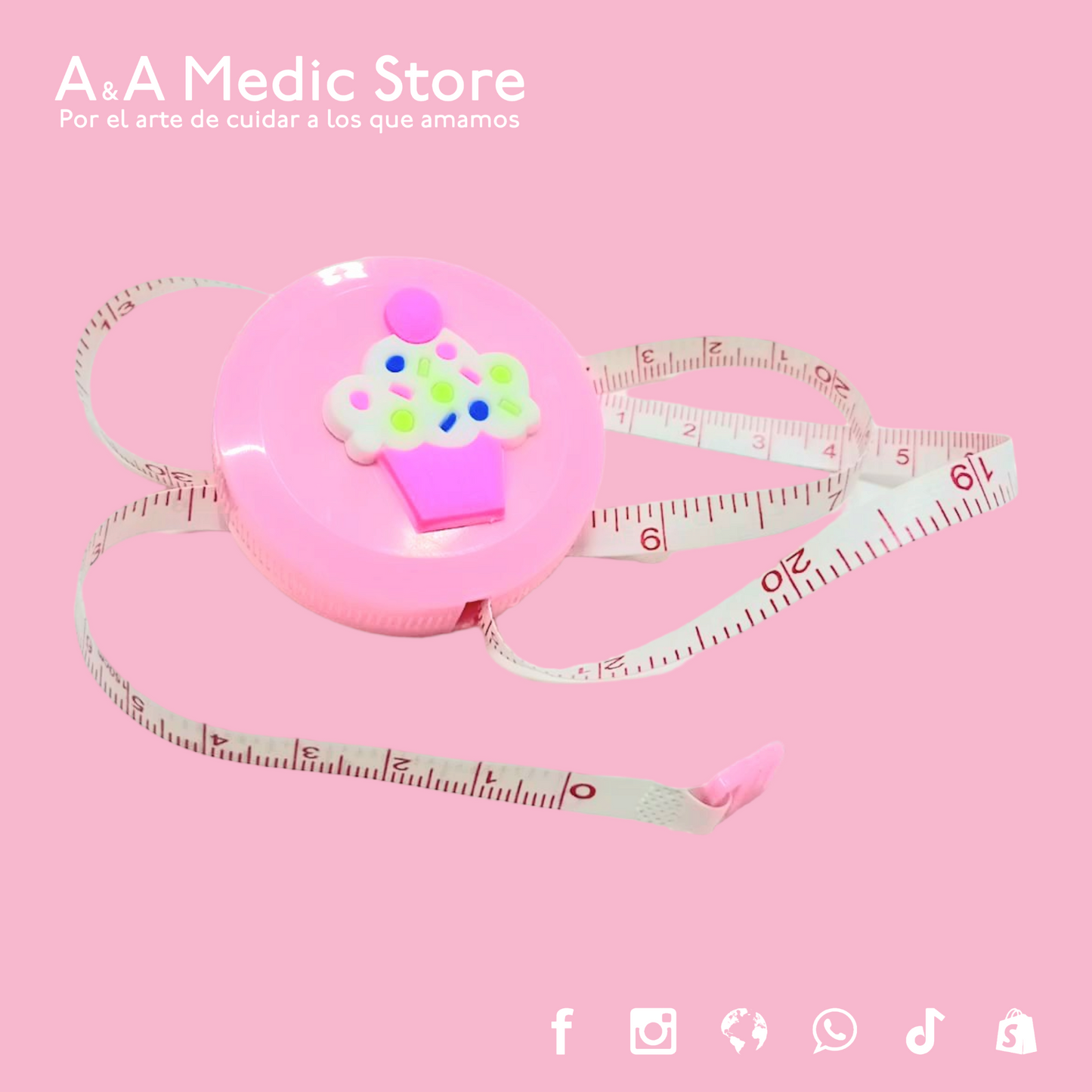 Cinta Métrica | 1.5 m | Diseños y Colores Variados | Para Personal de Salud