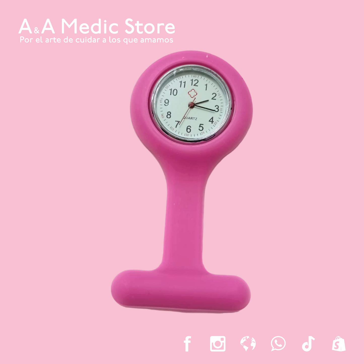 Reloj de Broche para Enfermería | Analógico con Segundero