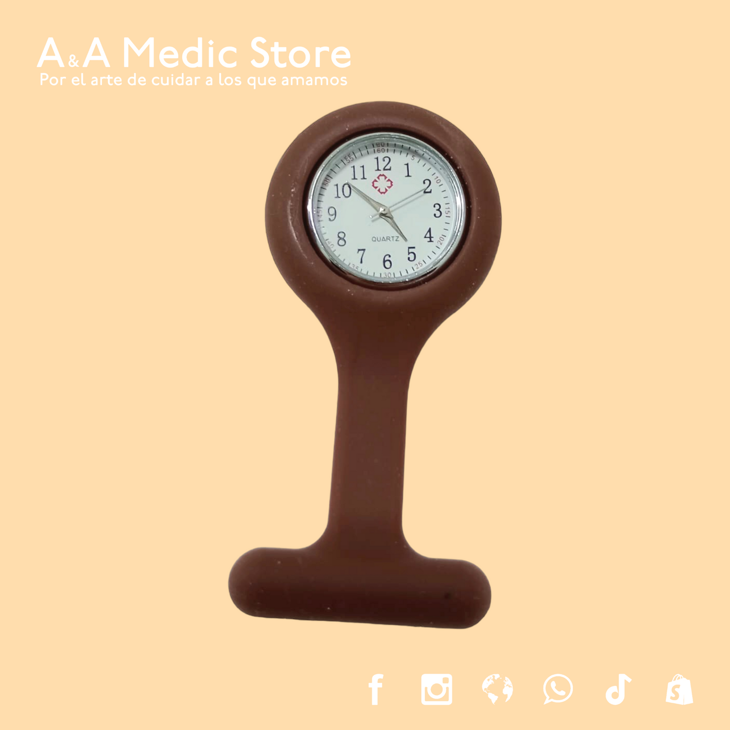 Reloj de Broche para Enfermería | Analógico con Segundero