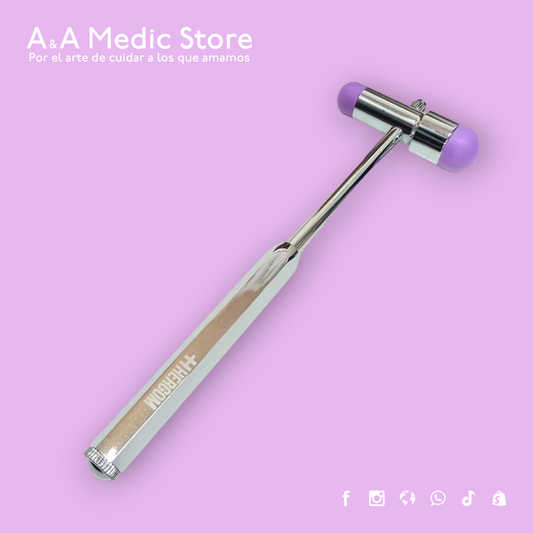 Martillo para Reflejos | Mango Hexagonal | Con Aguja y Cepillo