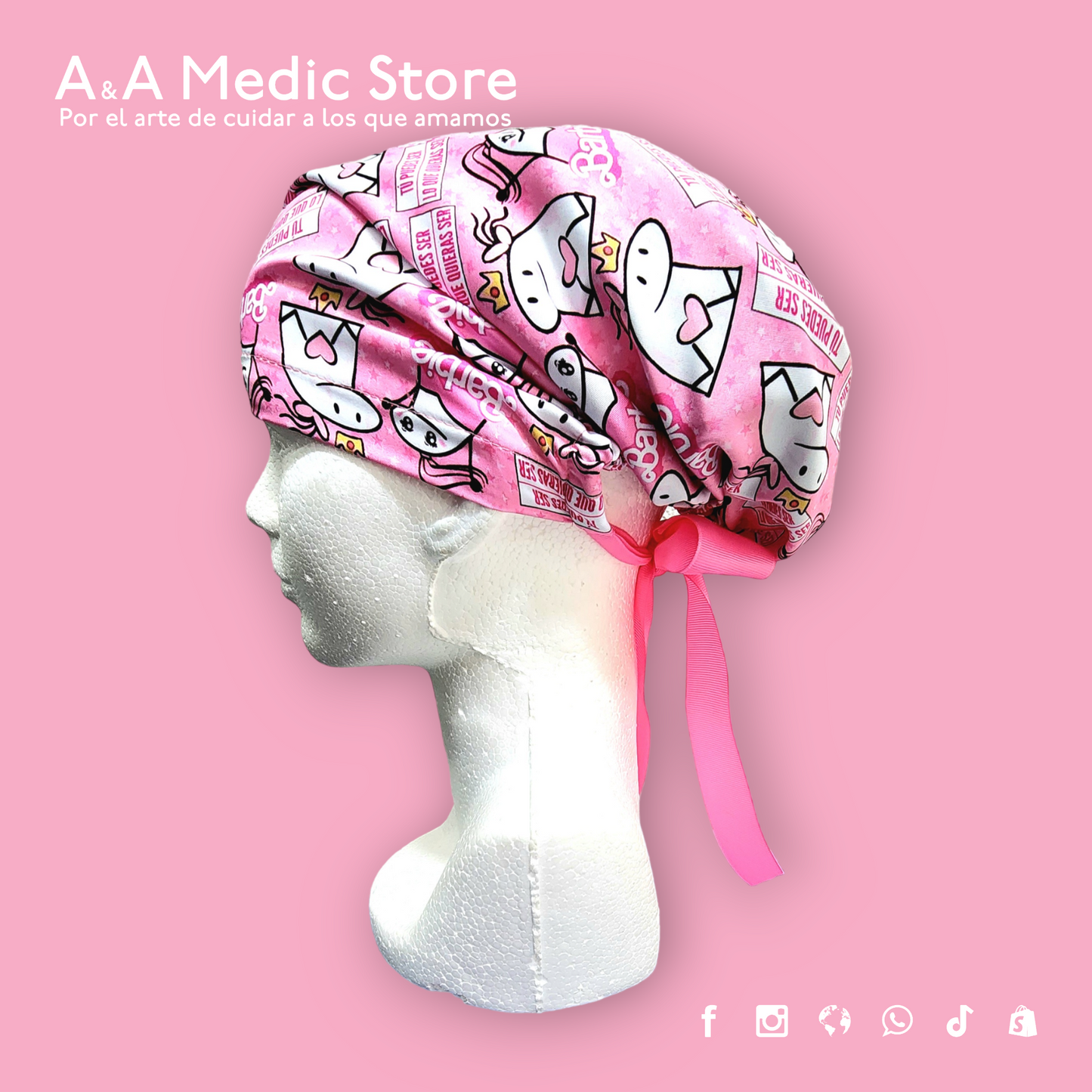 Gorro Quirúrgico Dama | Cofia con Listón para Cabello Largo
