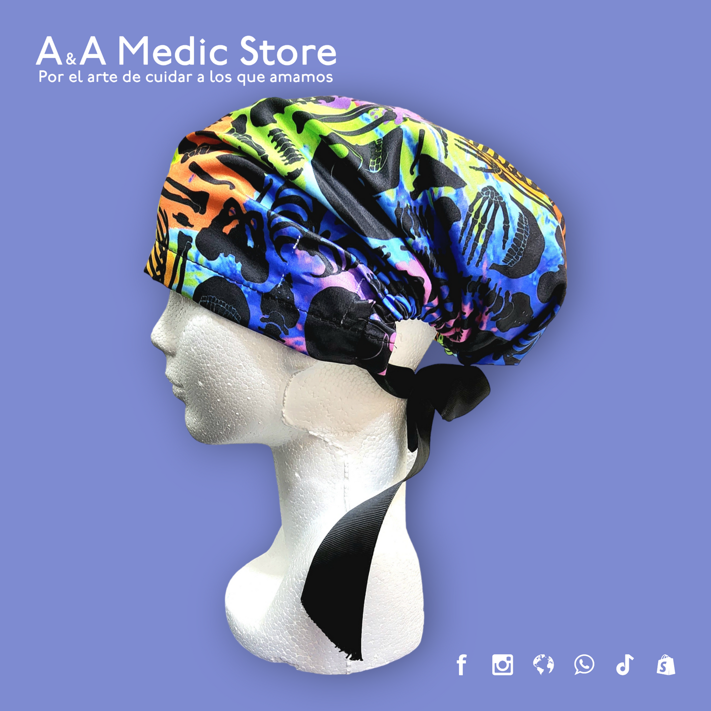 Gorro Quirúrgico Dama | Cofia con Listón para Cabello Largo