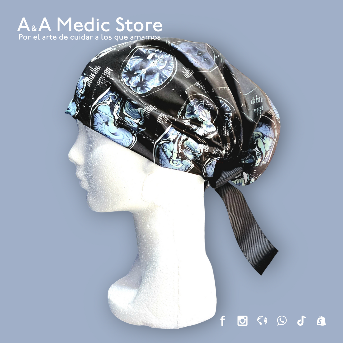 Gorro Quirúrgico Dama | Cofia con Listón para Cabello Largo