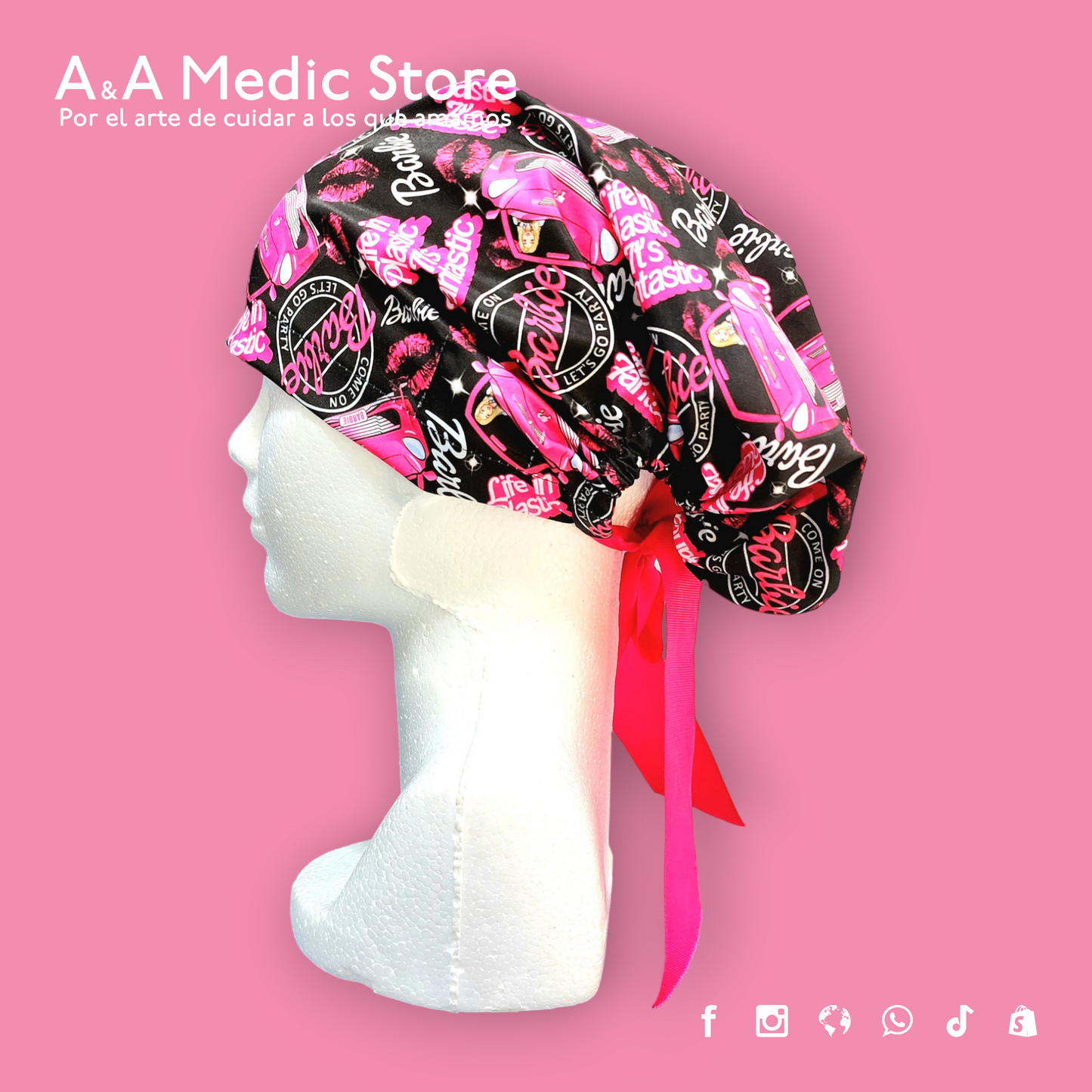 Gorro Quirúrgico Dama | Cofia con Listón para Cabello Largo