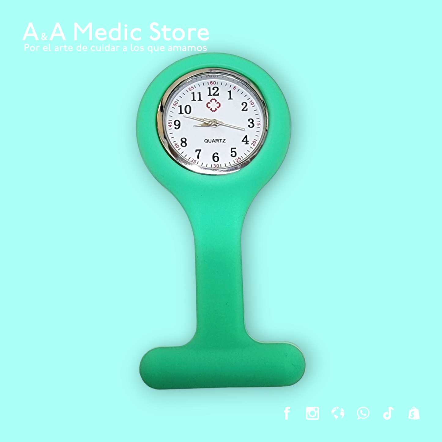 Reloj de Broche para Enfermería | Analógico con Segundero