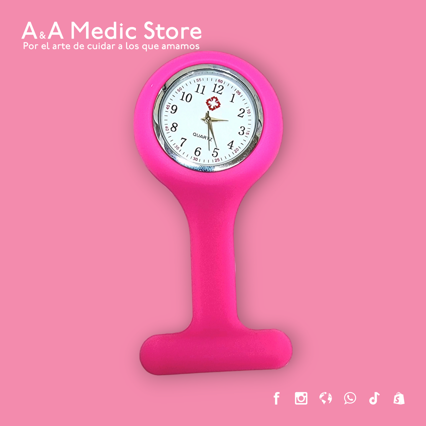Reloj de Broche para Enfermería | Analógico con Segundero