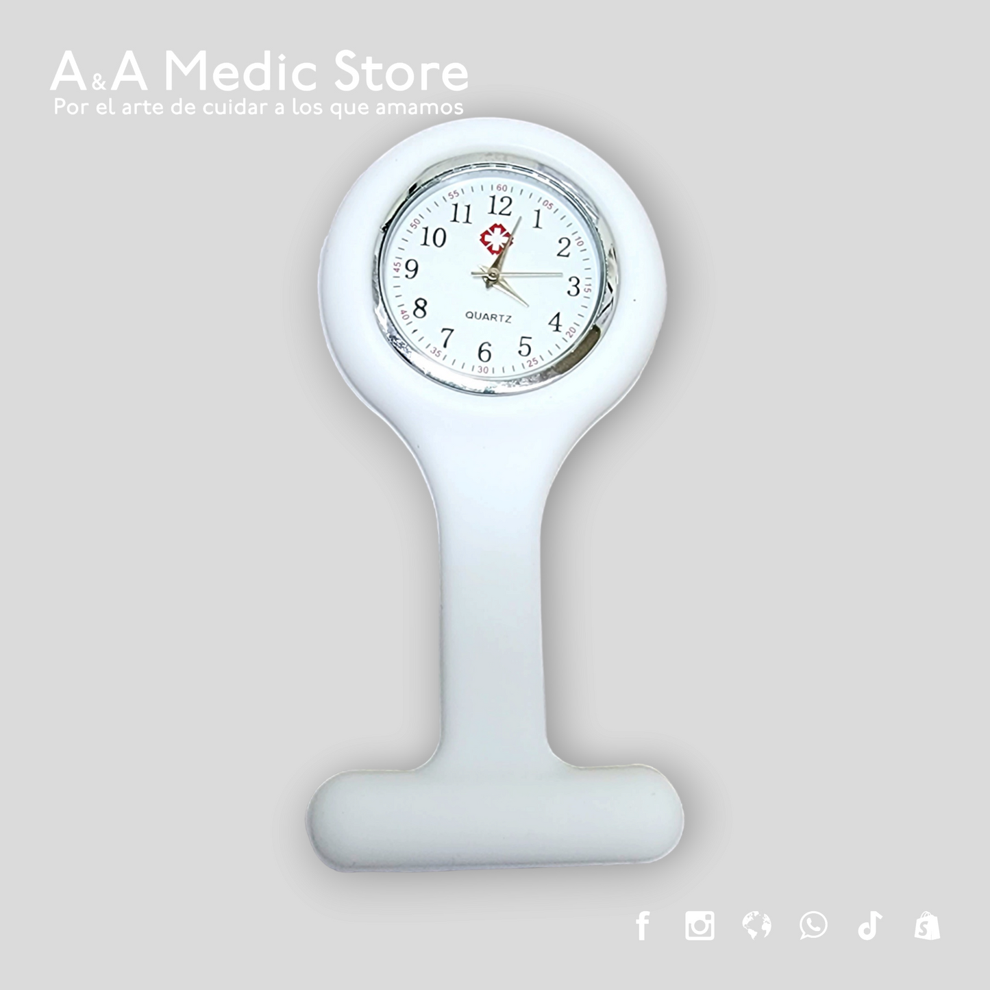 Reloj de Broche para Enfermería | Analógico con Segundero