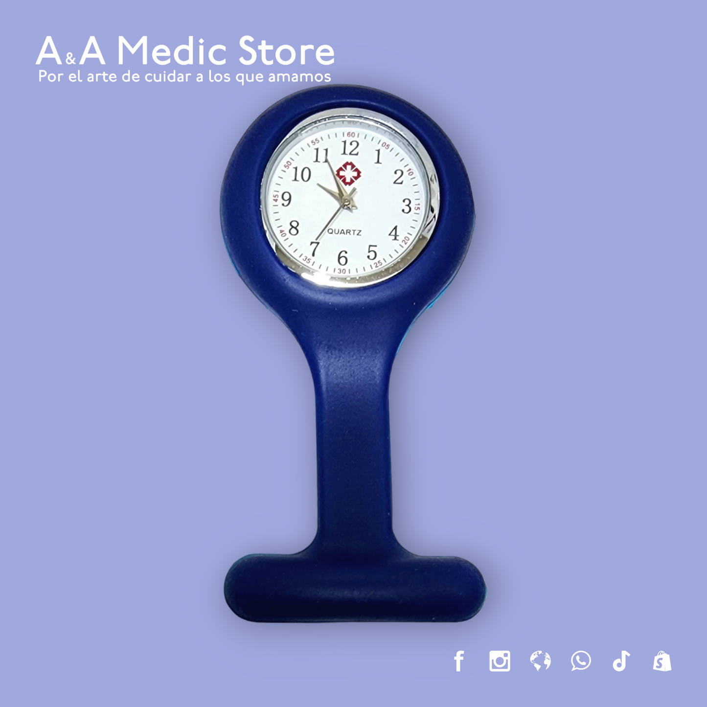 Reloj de Broche para Enfermería | Analógico con Segundero