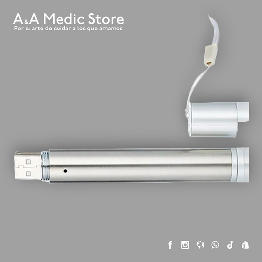 Lámpara 3 en 1 | Luz Blanca, Amarilla y Puntero Láser | Recargable USB