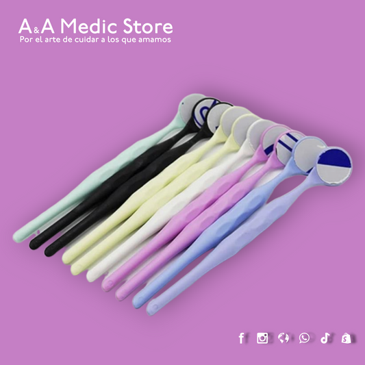 Espejo Dental de Colores | Doble Espejo y Compatible con Autoclave