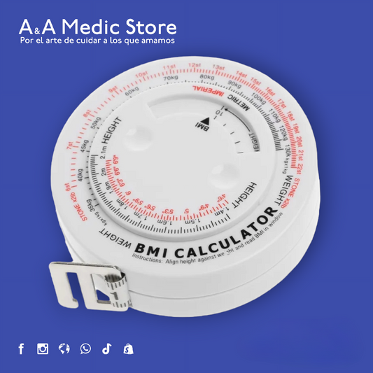 Cinta Métrica con Calculadora de IMC | 150 cm | Para Personal de Salud