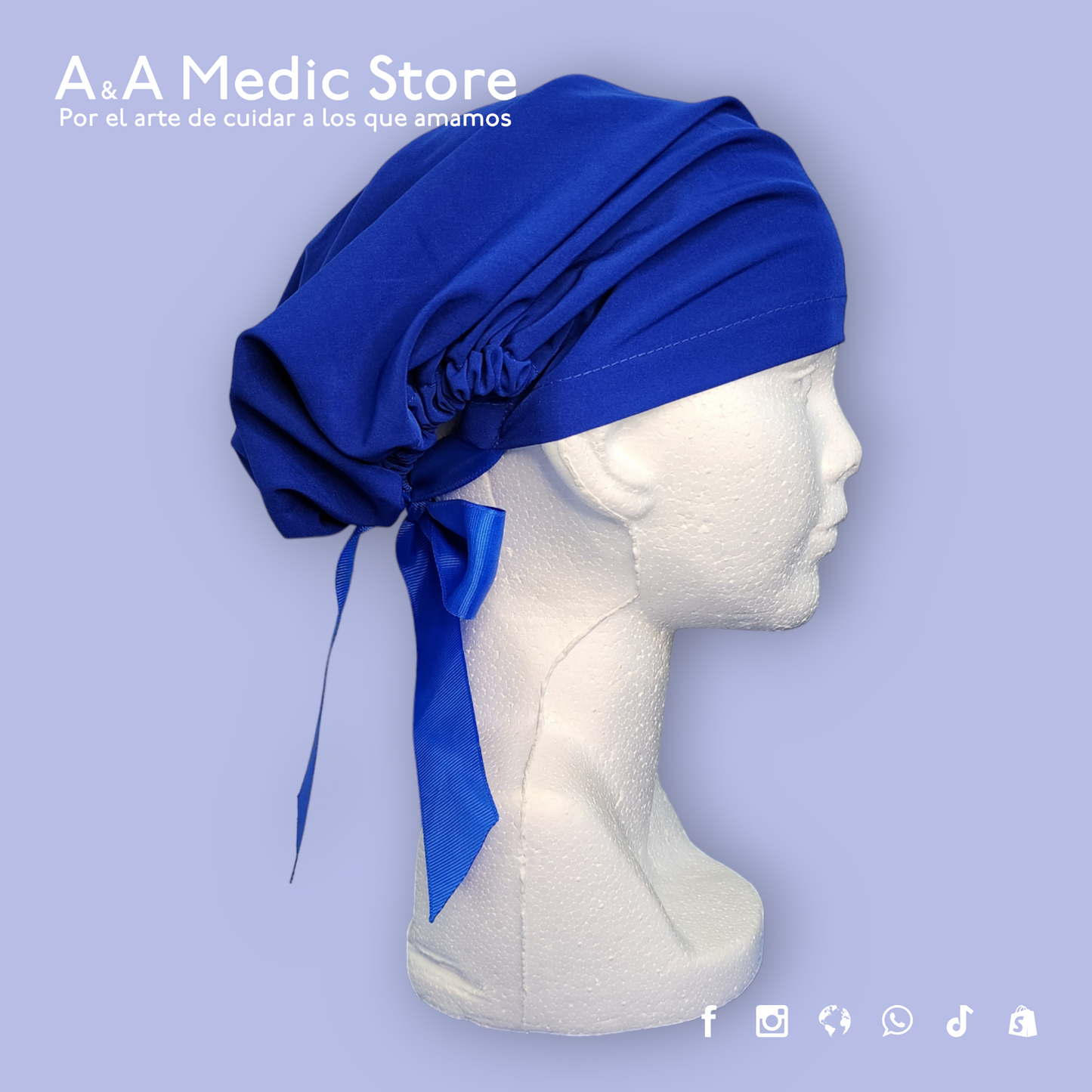 Gorro Quirúrgico Dama | Cofia con Listón para Cabello Largo