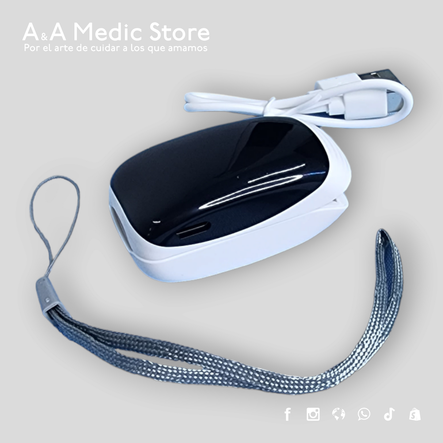 Oxímetro Recargable con Monitor de Presión Arterial | Carga USB
