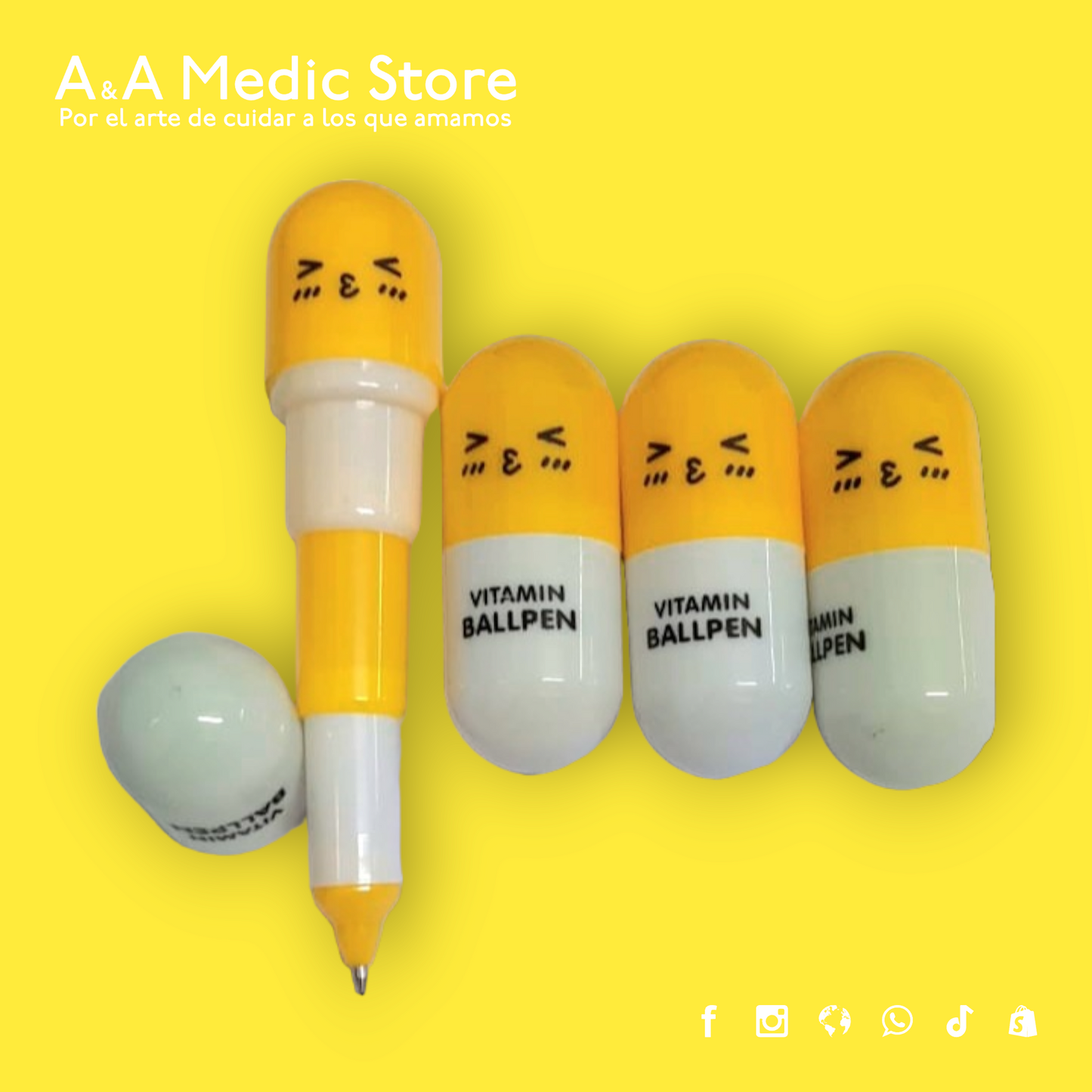Pluma Cápsula Telescópica | Diseño Médico en Colores