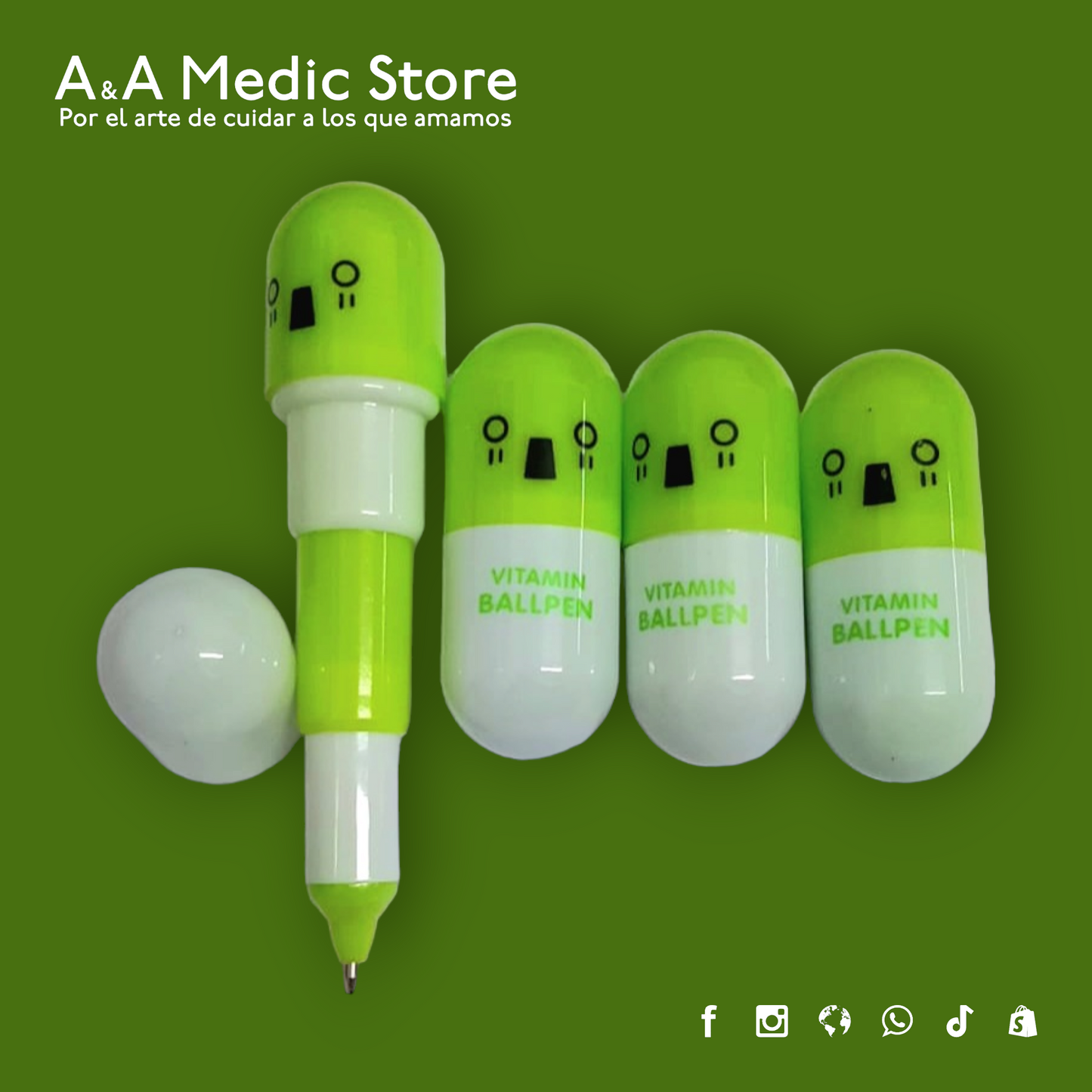 Pluma Cápsula Telescópica | Diseño Médico en Colores