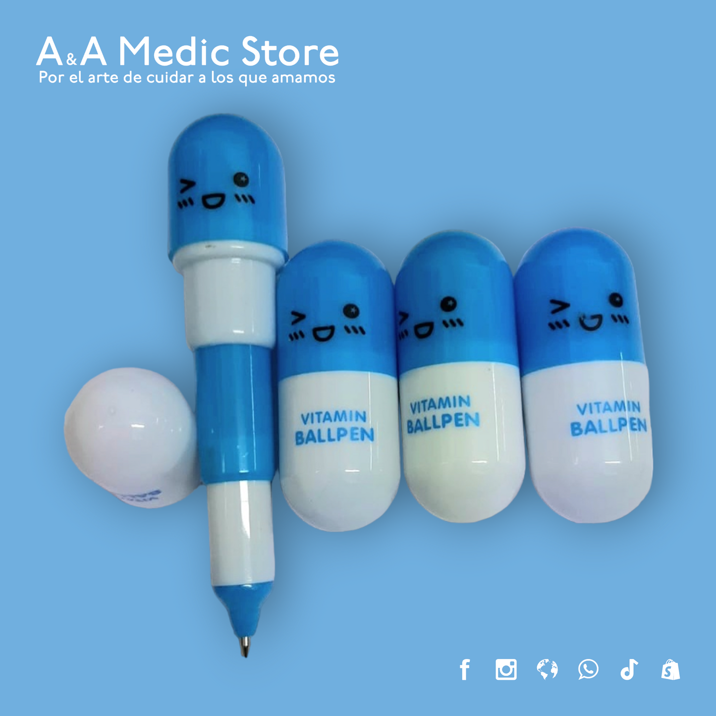 Pluma Cápsula Telescópica | Diseño Médico en Colores