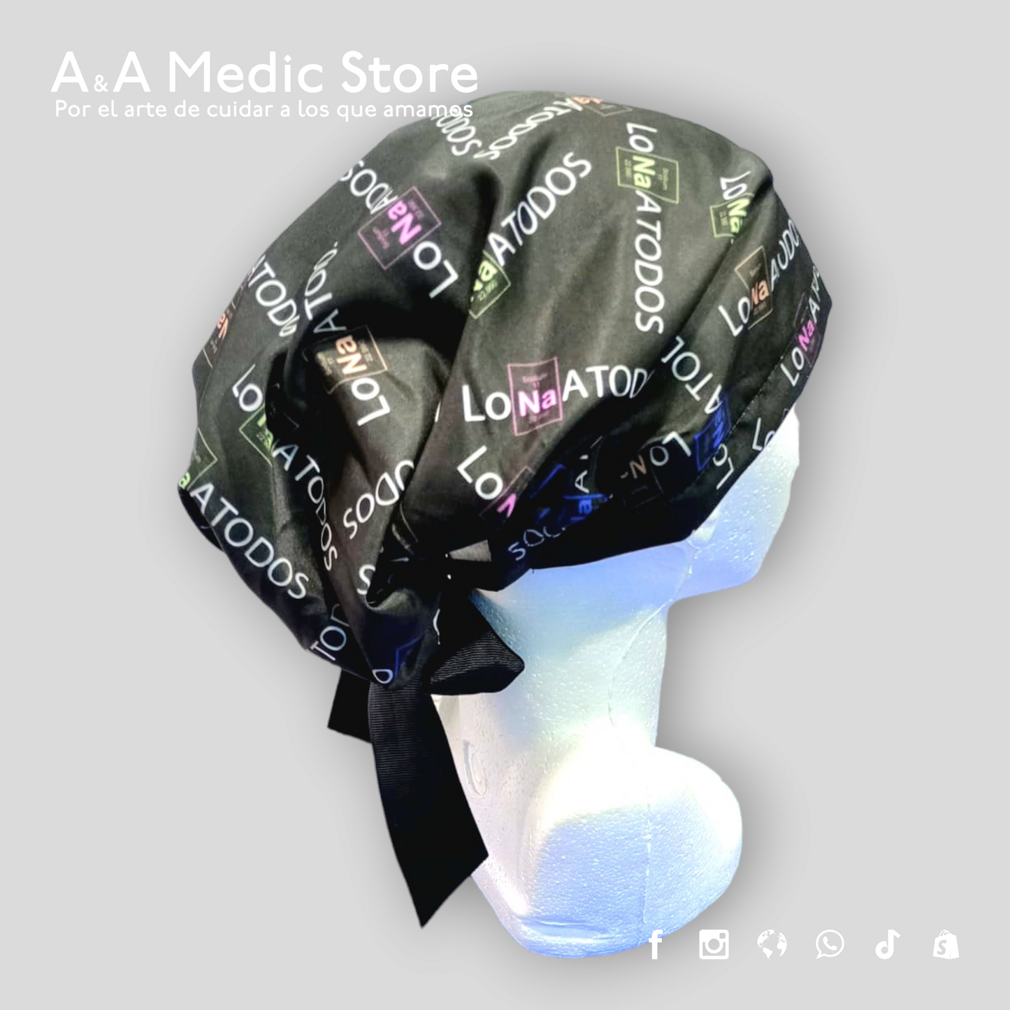 Gorro Quirúrgico Dama | Cofia con Listón para Cabello Largo