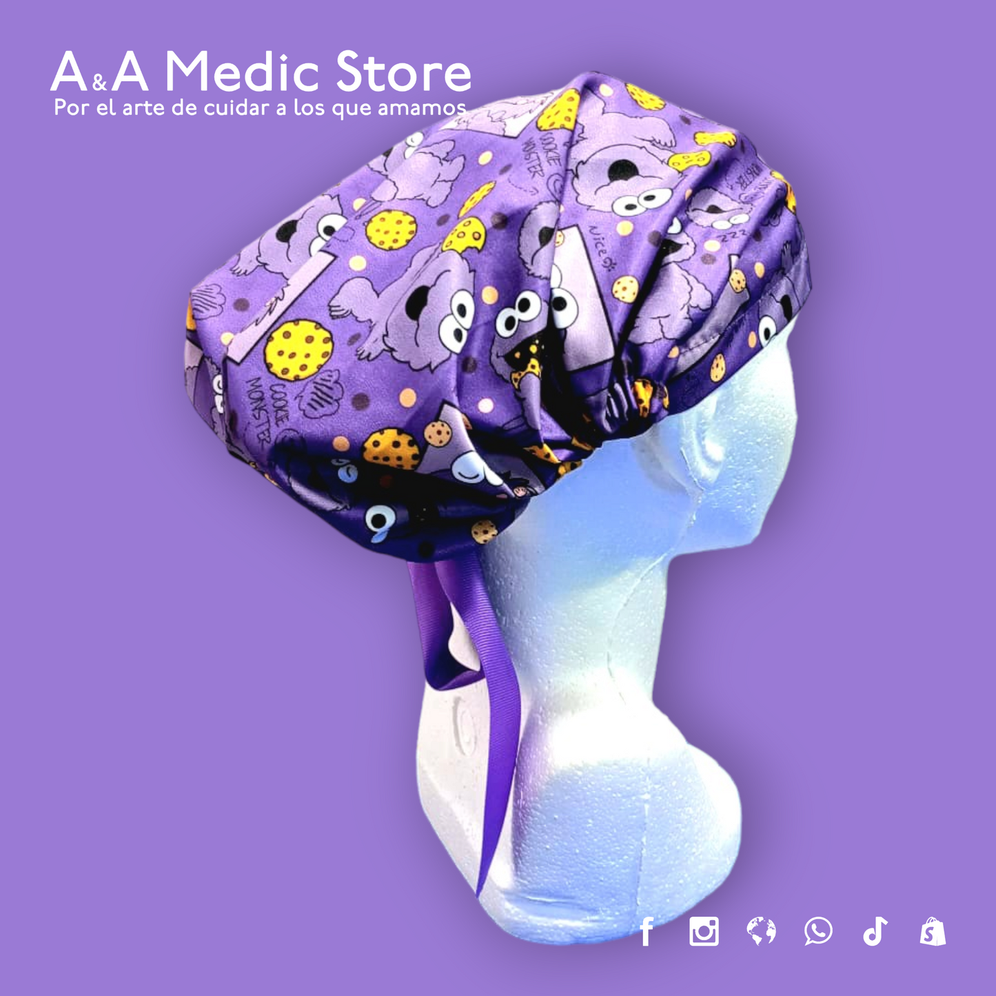 Gorro Quirúrgico Dama | Cofia con Listón para Cabello Largo