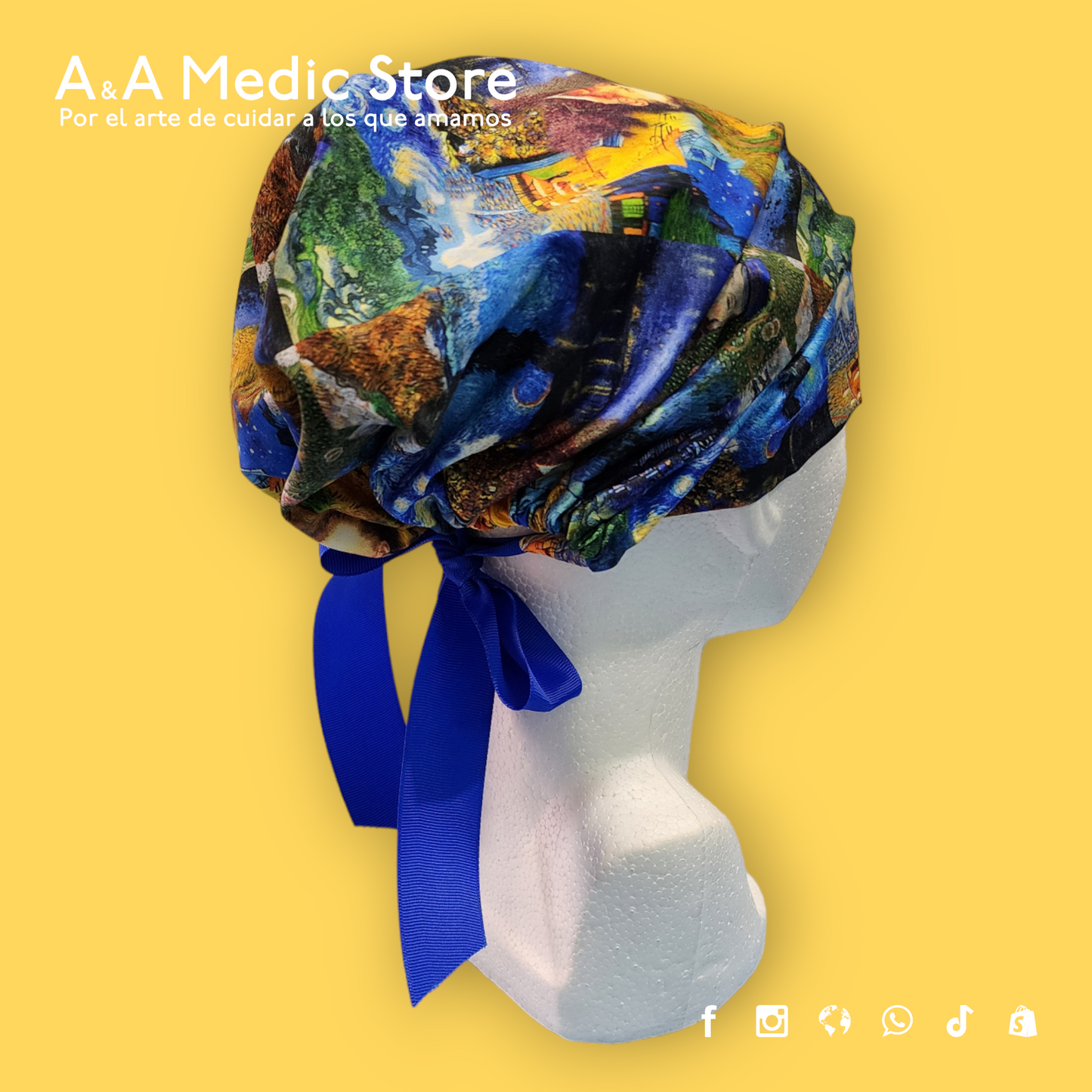 Gorro Quirúrgico Dama | Cofia con Listón para Cabello Largo