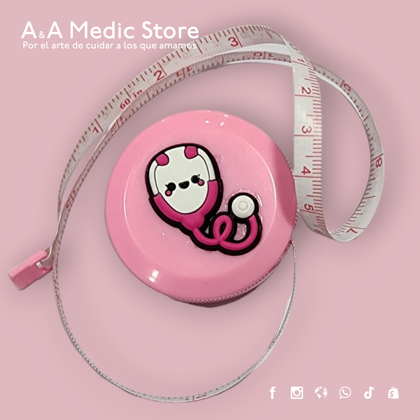 Cinta Métrica | 1.5 m | Diseños y Colores Variados | Para Personal de Salud