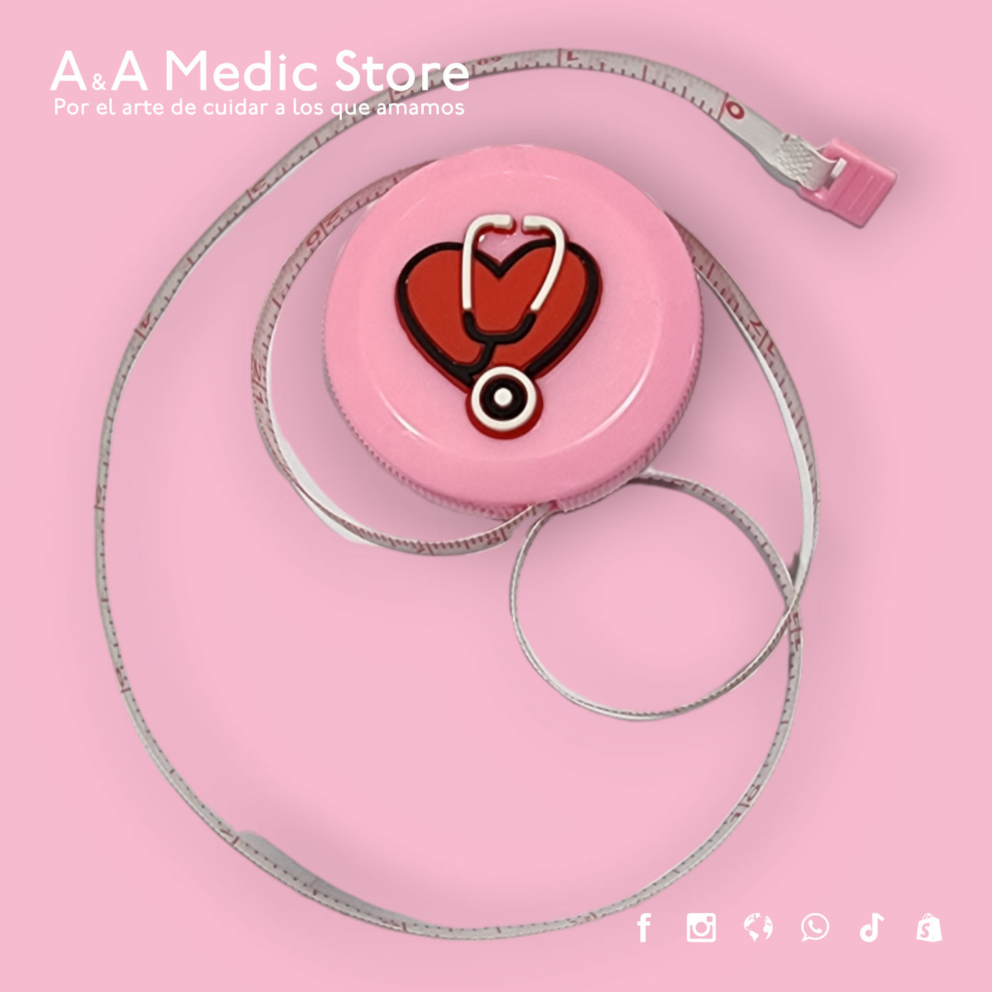 Cinta Métrica | 1.5 m | Diseños y Colores Variados | Para Personal de Salud