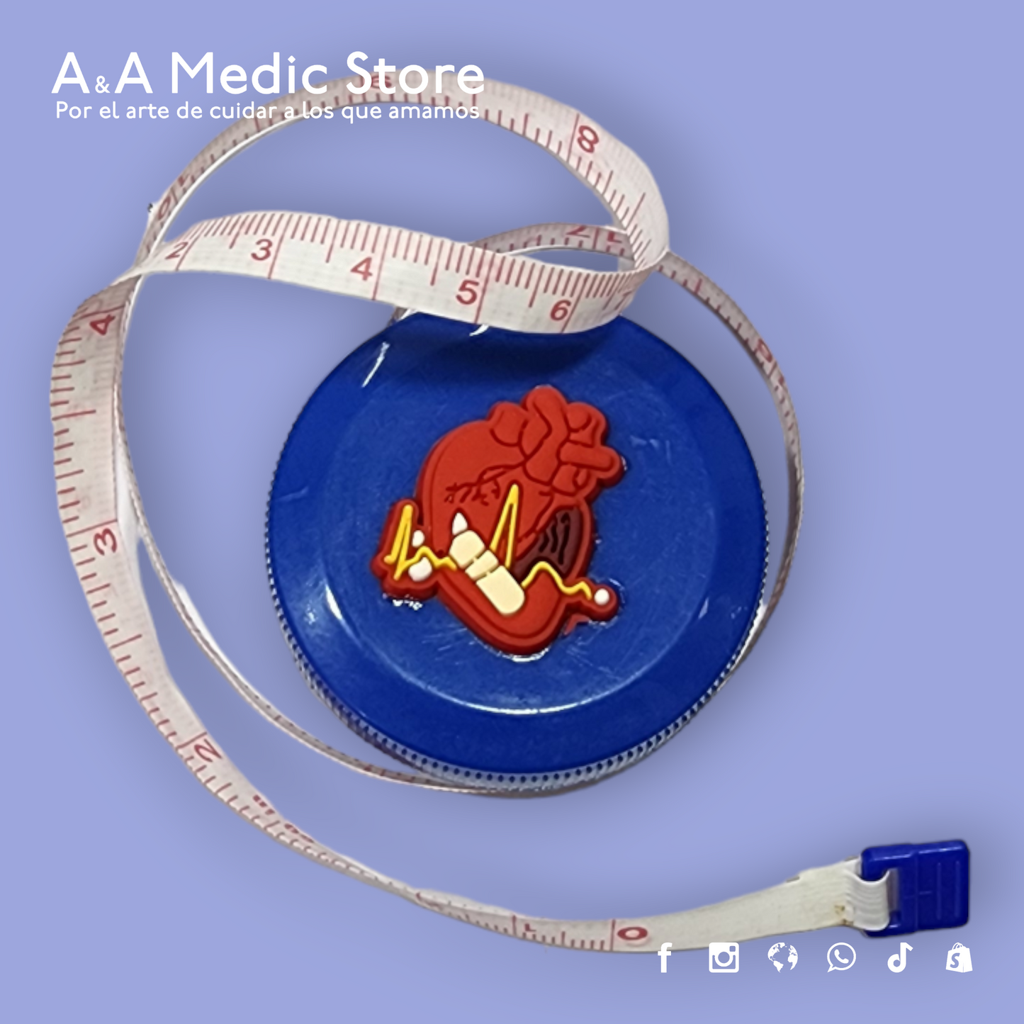 Cinta Métrica | 1.5 m | Diseños y Colores Variados | Para Personal de Salud
