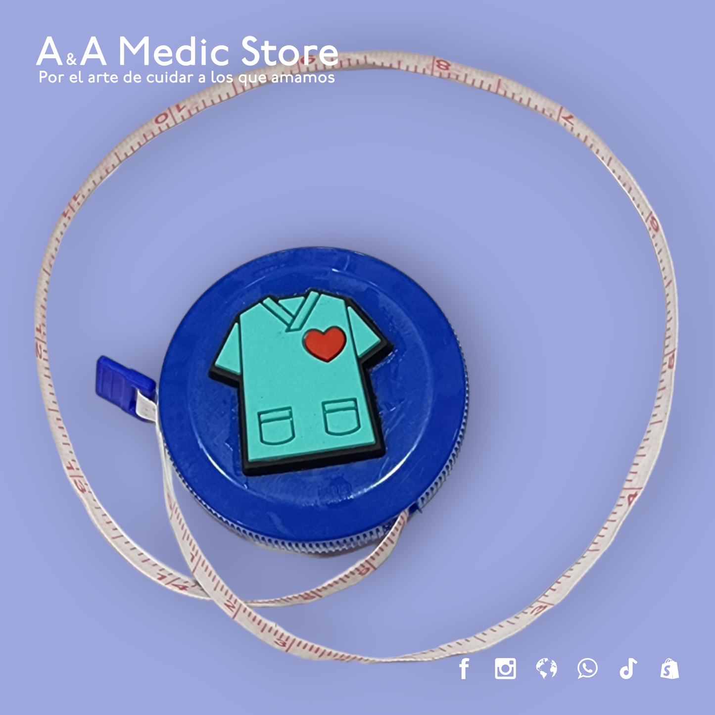 Cinta Métrica | 1.5 m | Diseños y Colores Variados | Para Personal de Salud