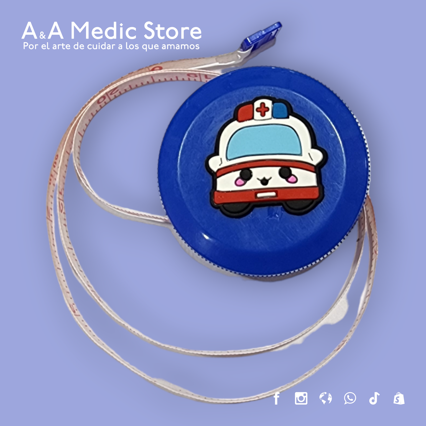 Cinta Métrica | 1.5 m | Diseños y Colores Variados | Para Personal de Salud